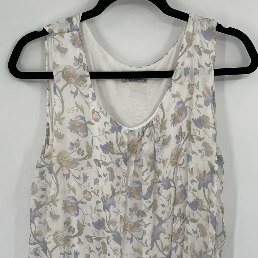 Elena Baldi 100% Silk Floral Blouse - Picture 2 of 9